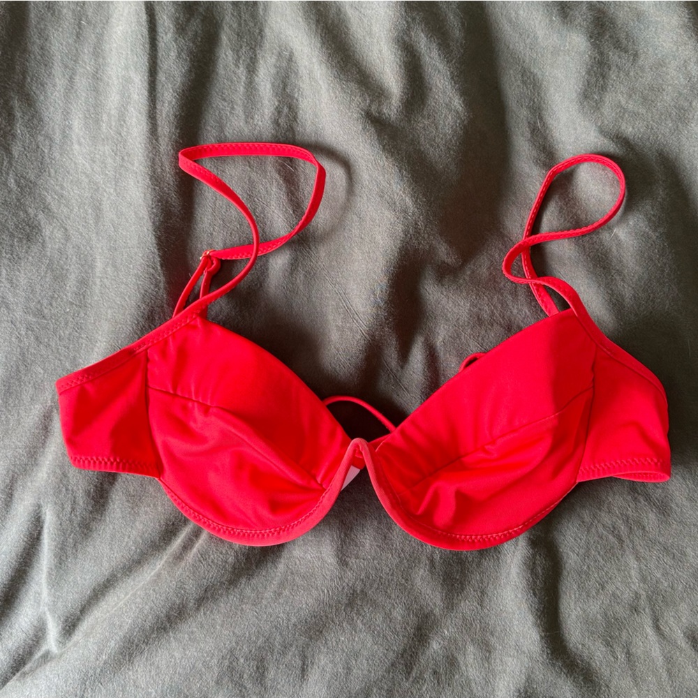 NWOT Heavy Manners Red Bikini Top